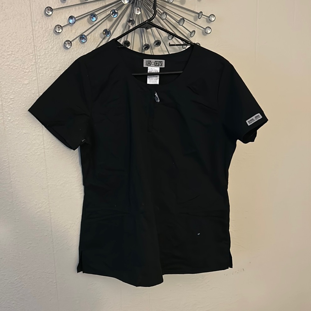 Black scrub top